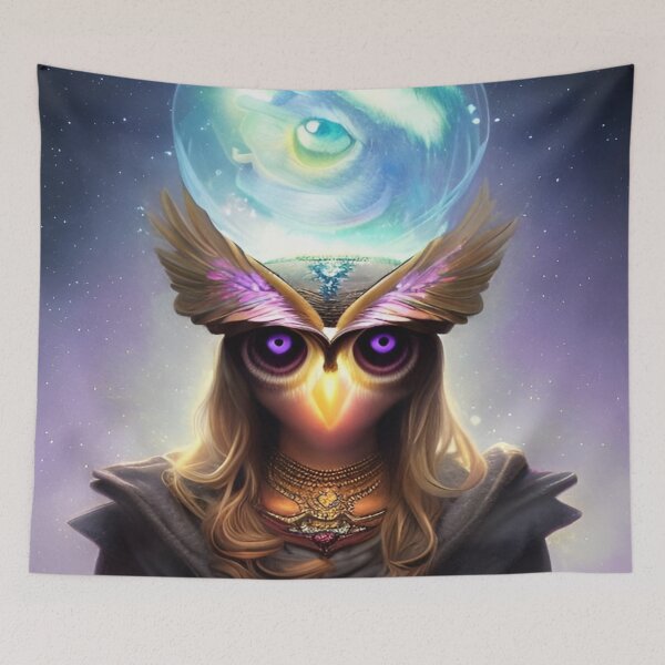 Item preview, Cosmic Spiritual Owl designed and sold by Itsheartshop.