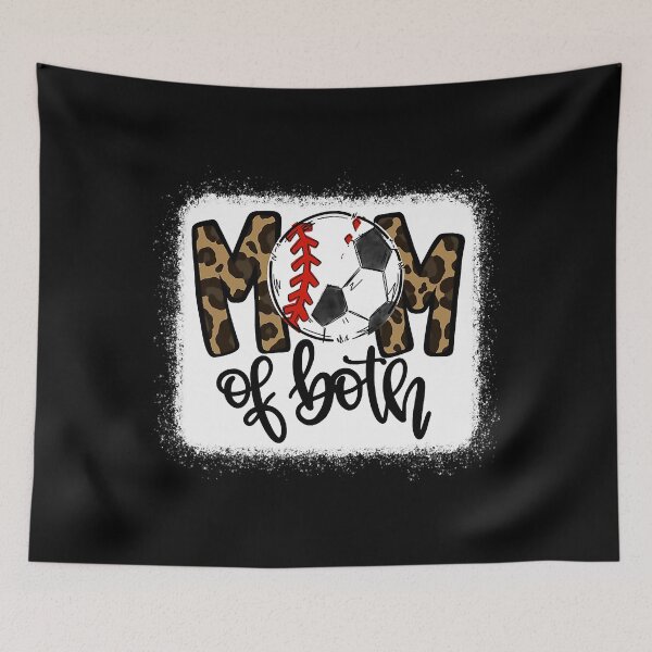 Item preview, Mom Of Both Leopard Baseball Soccer designed and sold by Helbon-art.