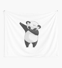 Dancing Pandas Panda - Bear Dabbing Dancing Wall Tapestry