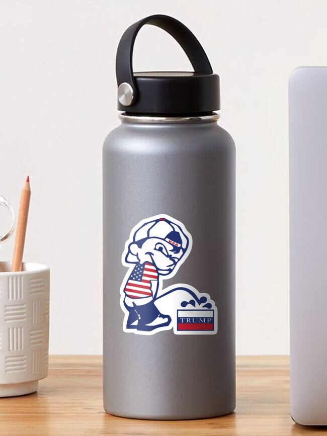 Thumbnail 1 of 3, Sticker, Pee on Russian Trump designed and sold by EthosWear.