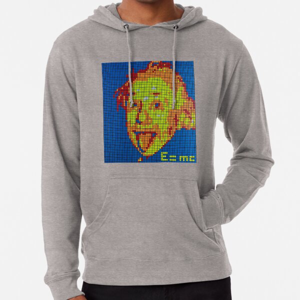 Albert Einstein Rubik s cubes mosaic Lightweight Hoodie by Speedsam Cube Redbubble