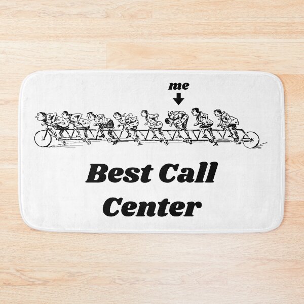 Item preview, 'Best Call Center' Tandem Bicycle Design - Retro Illustration Design for T-shirts, mugs, phone cases and other accessories designed and sold by Ridiculam Toga.