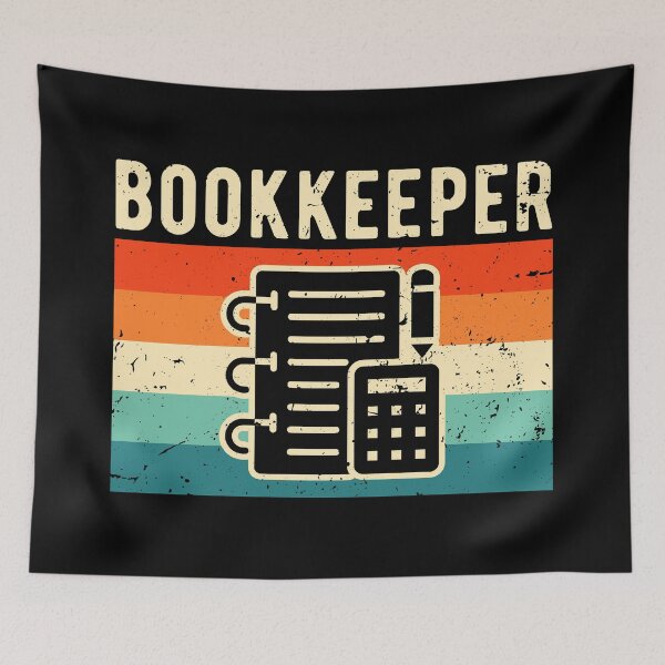 Item preview, Bookkeeper Bookkeeping Retro Vintage designed and sold by NestaReign.