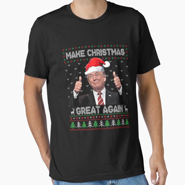 Item preview, Funny Trump Make Christmas Great Again Ugly Sweater Xmas T Shirt designed and sold by Klaus-Gilbert.