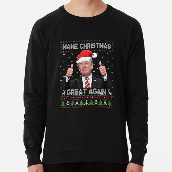 Item preview, Funny Trump Make Christmas Great Again Ugly Sweater Xmas T Shirt designed and sold by Klaus-Gilbert.