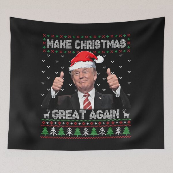 Item preview, Funny Trump Make Christmas Great Again Ugly Sweater Xmas T Shirt designed and sold by Klaus-Gilbert.