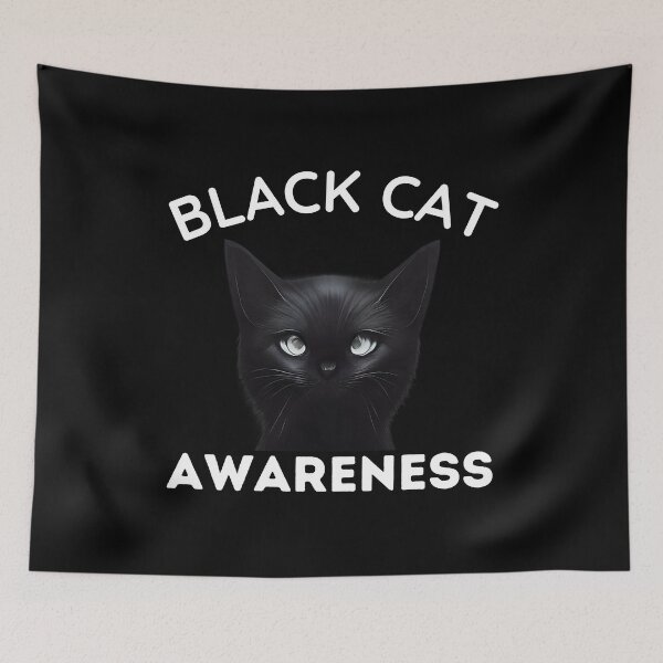 Item preview, Cute Black Cat Awareness | Call me Unlucky again designed and sold by BopleDesigns.
