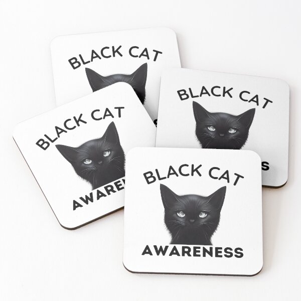 Item preview, Cute Black Cat Awareness - Call me Unlucky again designed and sold by BopleDesigns.