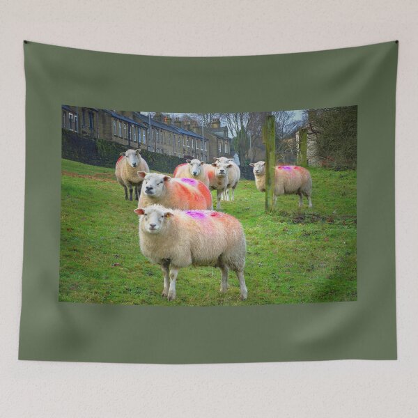 Item preview, Colourful Flock of Sheep designed and sold by Alisonchambers2.