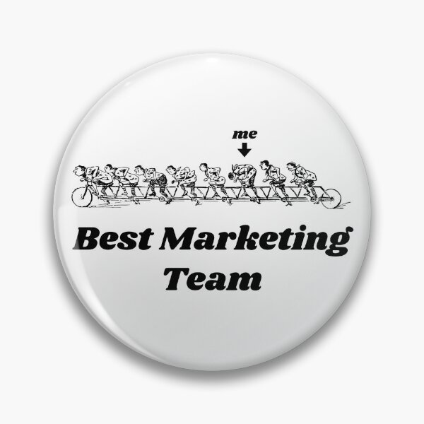 Item preview, 'Best Marketing Team' Tandem Bicycle Design - Retro Illustration Design for T-shirts, mugs, phone cases and other accessories designed and sold by Ridiculam Toga.