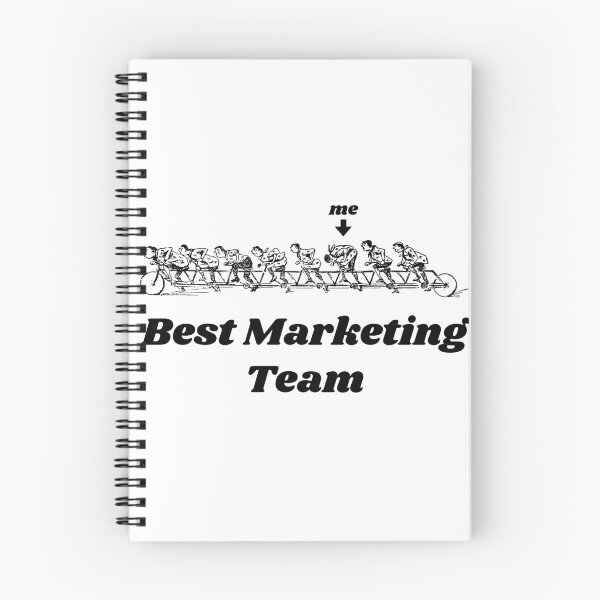 Item preview, 'Best Marketing Team' Tandem Bicycle Design - Retro Illustration Design for T-shirts, mugs, phone cases and other accessories designed and sold by Ridiculam Toga.
