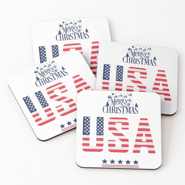 Item preview, USA - Merry Christmas designed and sold by Vantrip.