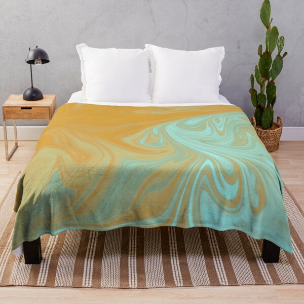 Item preview, Orange Turquoise Liquid Art. Liquid Marble. Abstract Design. designed and sold by Jason123za.