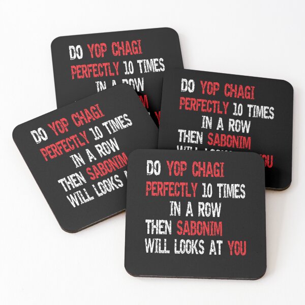 Item preview, Taekwondo Sabonim Cool Yop Chagi Poomsae Quote designed and sold by Merchandiser099.