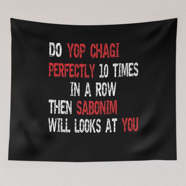 Item preview, Taekwondo Sabonim Cool Yop Chagi Poomsae Quote designed and sold by Merchandiser099.