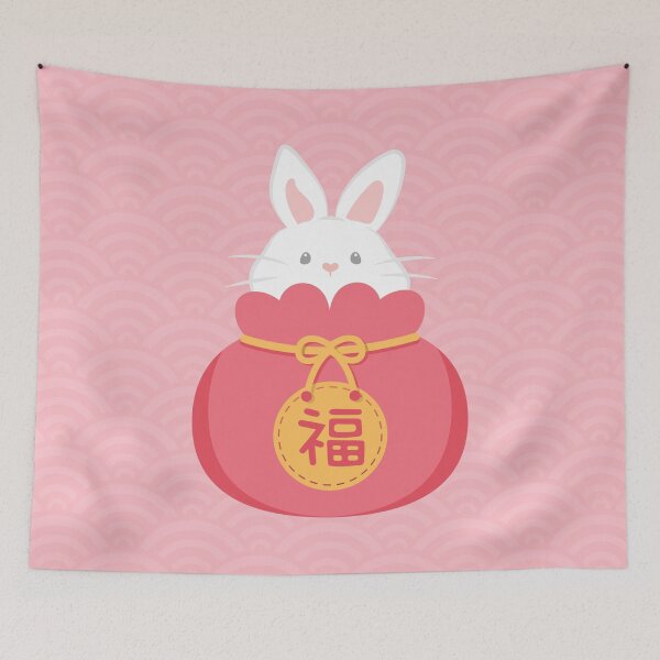 Item preview, Year of the Rabbit 2023 - Cute Lucky Bunny designed and sold by Lulupainting.