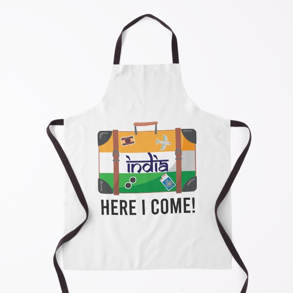 Item preview, India Here I Come. India Travel India Flag Suitcase Design designed and sold by alltheprints.