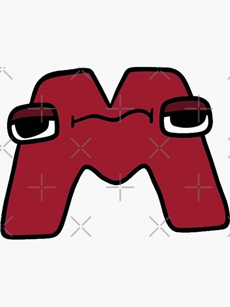 M ALPHABET LORE Sticker for Sale by Totkisha1