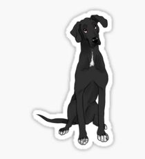 Black Great Dane Sticker