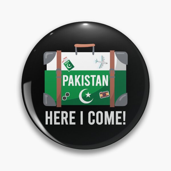 Artikelvorschau, Pakistan, ich komme. Reisedesign der pakistanischen Flagge entworfen und verkauft von alltheprints.