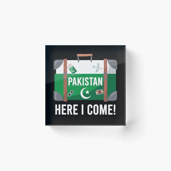 Item preview, Pakistan here I come. Pakistani flag travel design designed and sold by alltheprints.