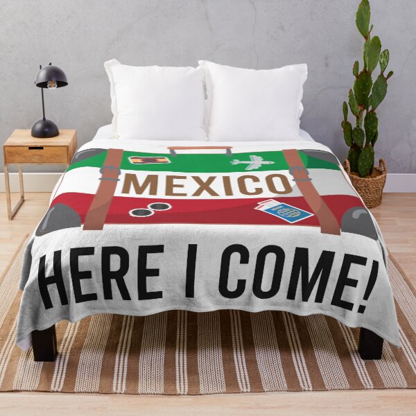 Item preview, I love Mexico. Mexico flag suitcase travel design designed and sold by alltheprints.