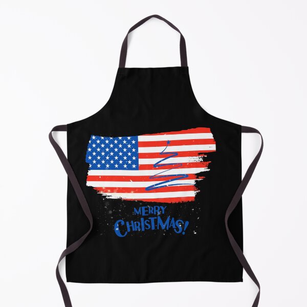 Item preview, Merry Christmas America, USA. American Christmas tree. vintage flag. designed and sold by Vantrip.