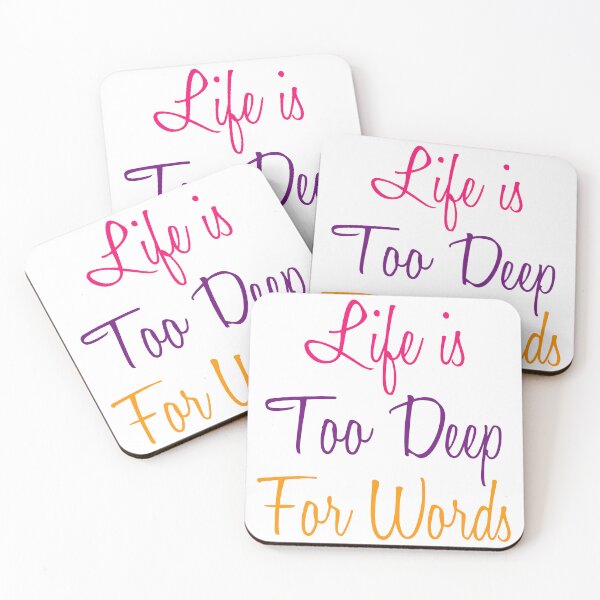 Item preview, Life is Too Deep For Words designed and sold by Amazigh-i7orran.