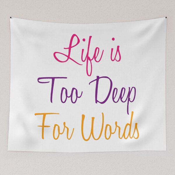 Item preview, Life is Too Deep For Words designed and sold by Amazigh-i7orran.