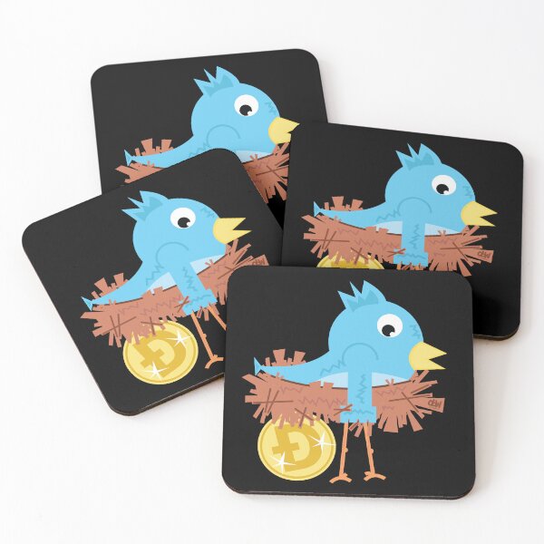 Item preview, Twitter Bird Laying A Golden Doge Coin Egg Funny Crypto Fan Animated Design  designed and sold by doseofwin.