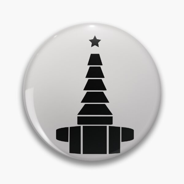 Item preview, Black Oxygen Christmas Tree with Tiny Black Star designed and sold by BearAndCat.