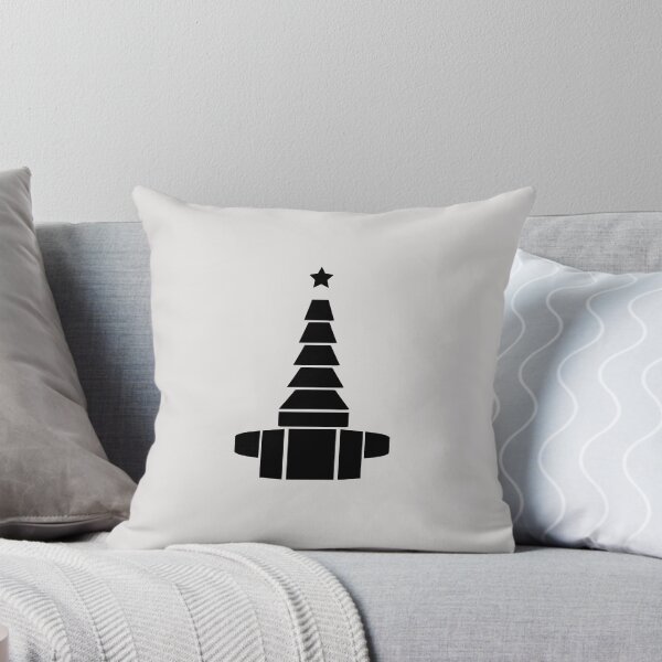Item preview, Black Oxygen Christmas Tree with Tiny Black Star designed and sold by BearAndCat.