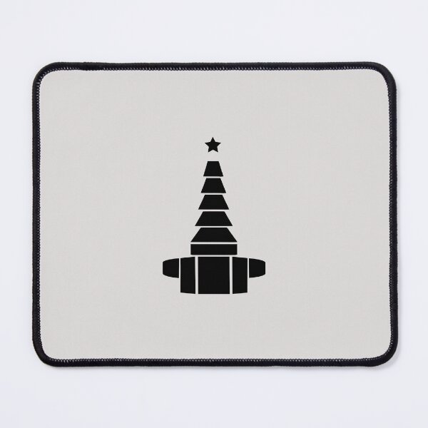 Item preview, Black Oxygen Christmas Tree with Tiny Black Star designed and sold by BearAndCat.