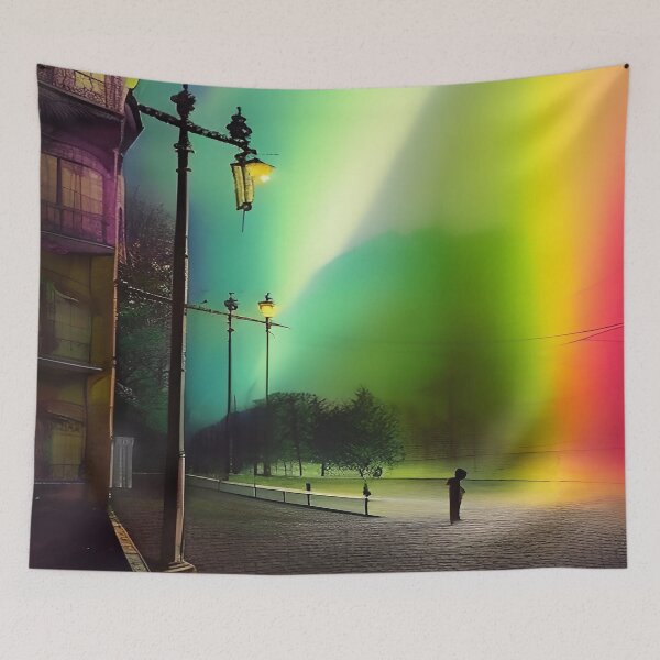 Item preview, Night Lights Multi-Color Prism City Streets designed and sold by deniselynnimage.