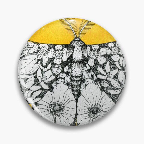 Item preview, Golden Botanical Moth  designed and sold by Sarah Sheldon.