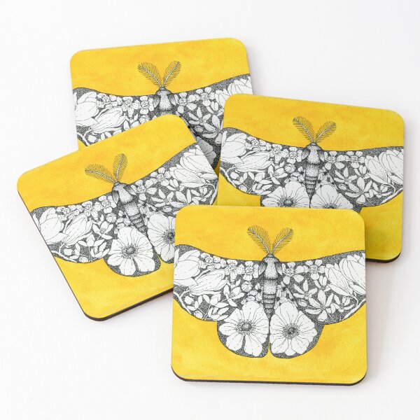 Item preview, Golden Botanical Moth  designed and sold by Sarah Sheldon.