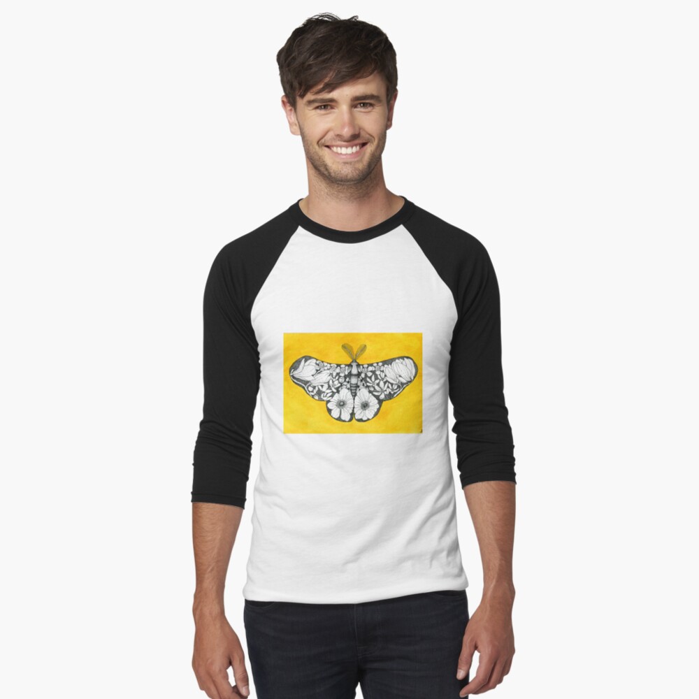 Item preview, Baseball ¾ Sleeve T-Shirt designed and sold by avibrantnest.