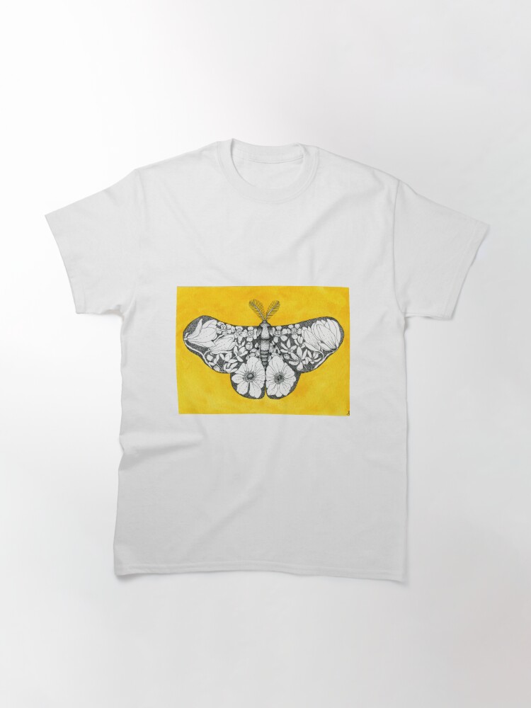 Alternate view of Golden Botanical Moth  Classic T-Shirt