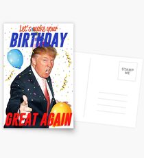 Birthday Trump Postcards