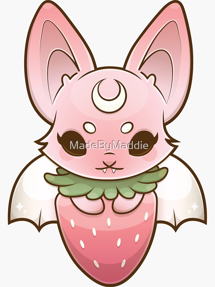 Fruit Bat - PINK♡ by MadeByMaddie