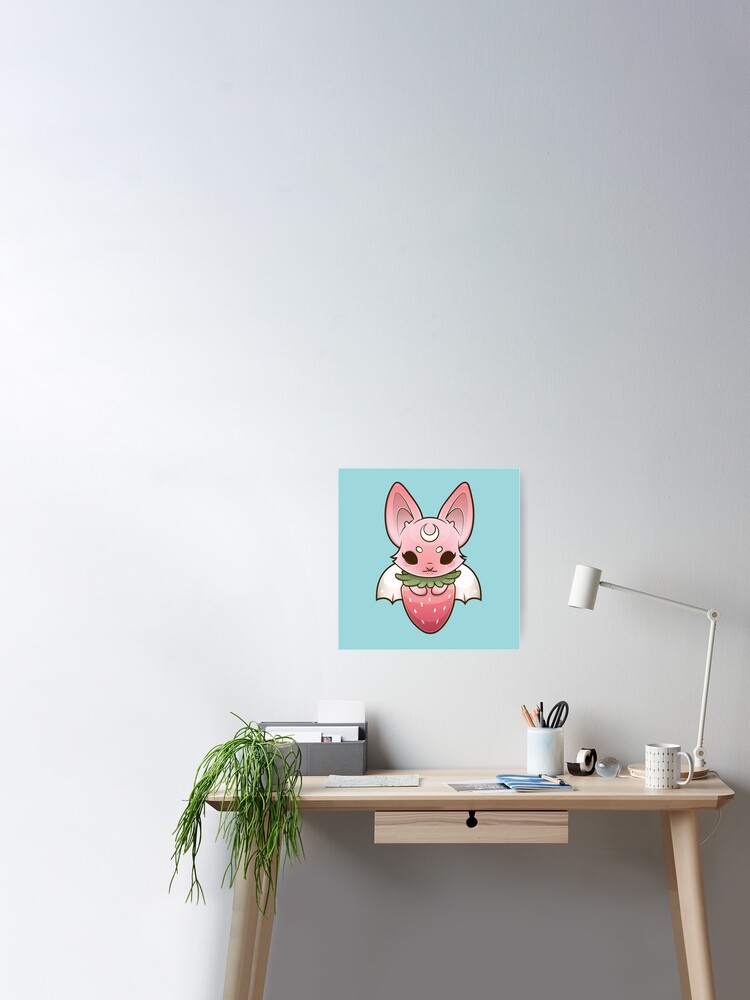 Fruit Bat - PINK♡ Poster for Sale by MadeByMaddie