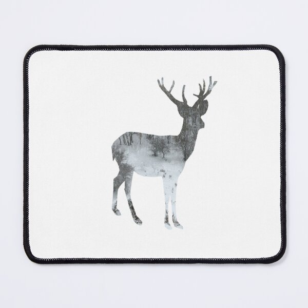 Item preview, Christmas reindeer silhouette on white designed and sold by by-jwp.