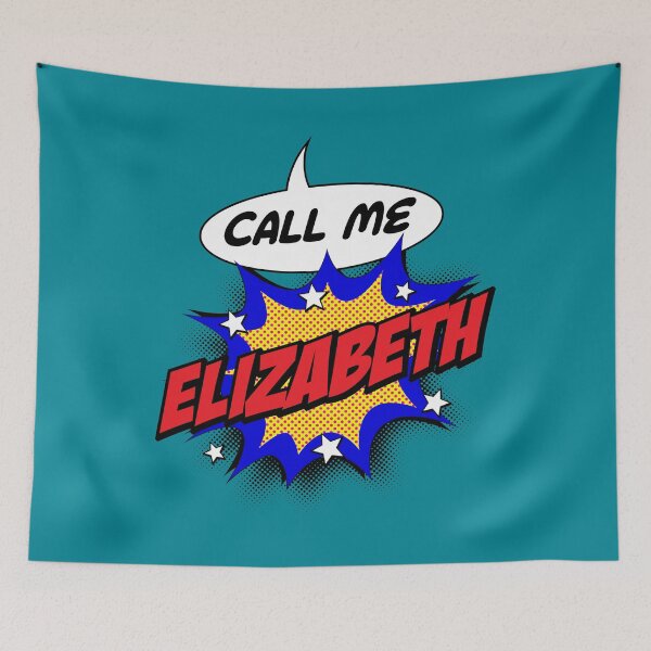 Item preview, Personalised Call Me Elizabeth Pop Art Comic Design designed and sold by CandOCreative.
