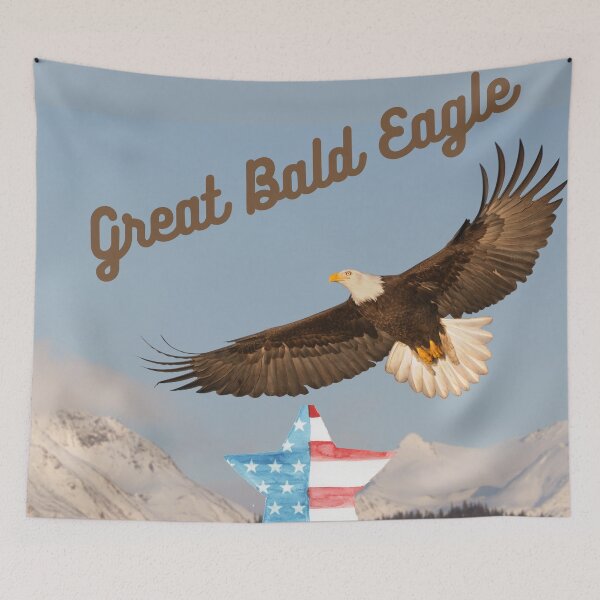 Item preview, Great Bald Eagle in Rocky Mountains designed and sold by LGMmugsdesign.