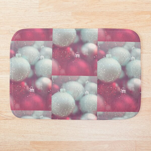 Item preview, Christmas Ball Ornaments Design Artwork Silver Red designed and sold by StickerBird.