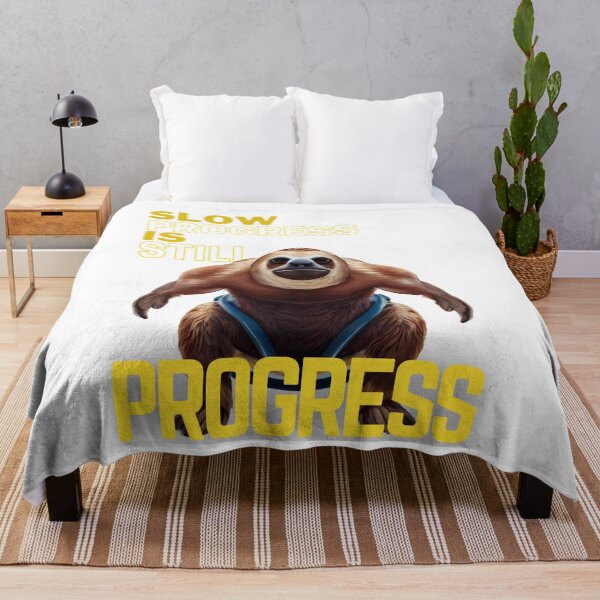 Item preview, Gym sloth motivation quote designed and sold by OmStyleStudio.