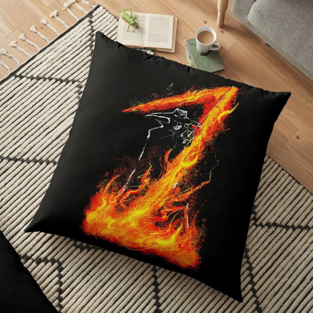 Zorro Z Flame Floor Pillow