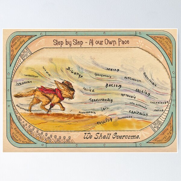Item preview, We shall overcome – Fennec against oppression designed and sold by Loki Propagandart.