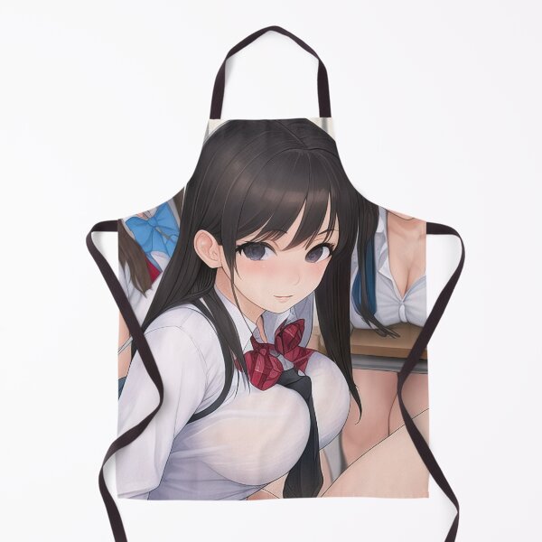 Item preview, Anime School girl sitting at her desk designed and sold by 100PercentOtaku.
