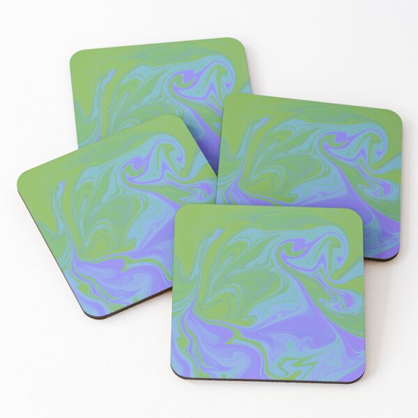 Item preview, Green Purple Blue Liquid Art. Liquid Marble. Abstract Design. designed and sold by Jason123za.